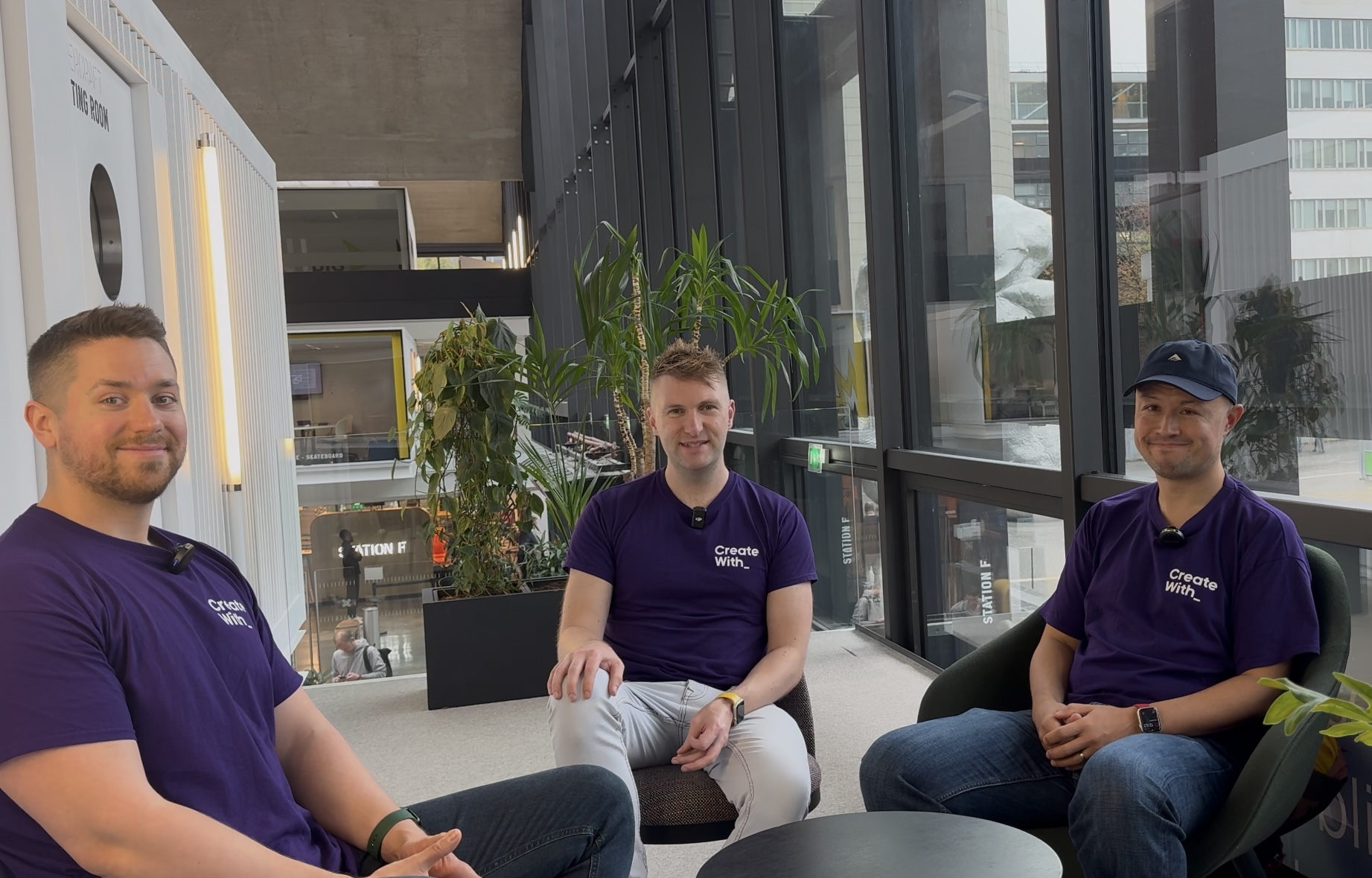 The Create With Podcast hosts